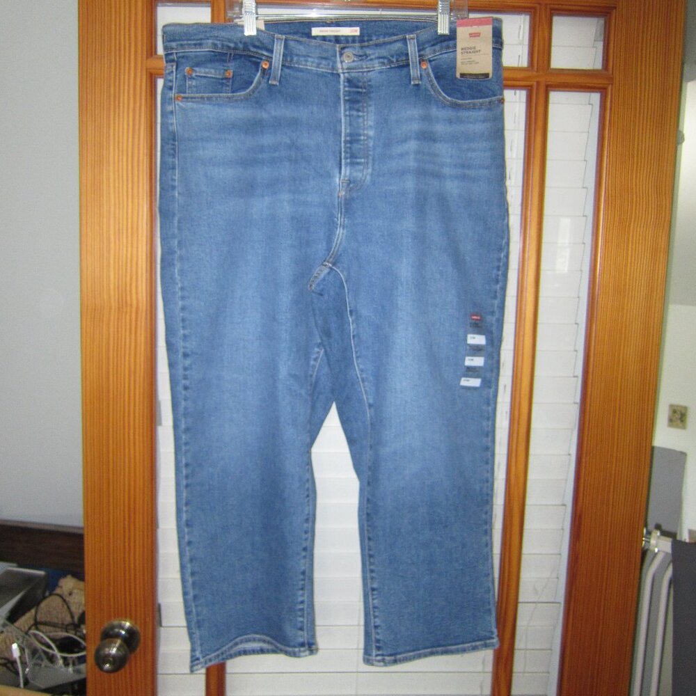 Levi's Wedgie Straight Jeans High Rise Women's 18W-24W NEW Button Fly